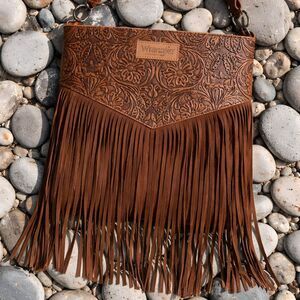 Wrangler Purse Handbag Fringe Western Vintage Floral Large Bag New Boho